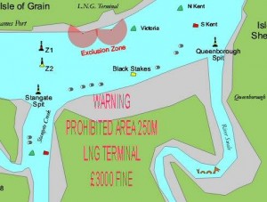 LNG exclusion zone