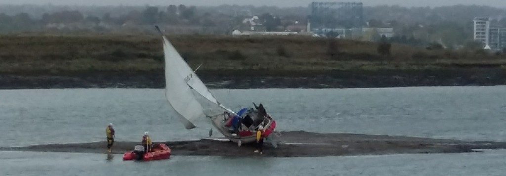 Aground in Hoo Creek
